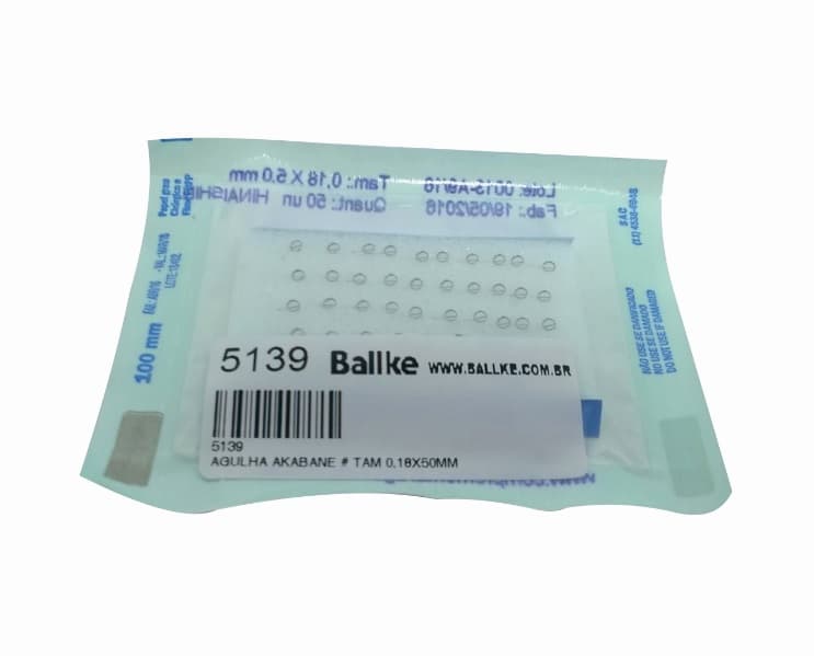 Agulha Acupuntura Akabane 50 Unidades Complementar (0,18x50mm)