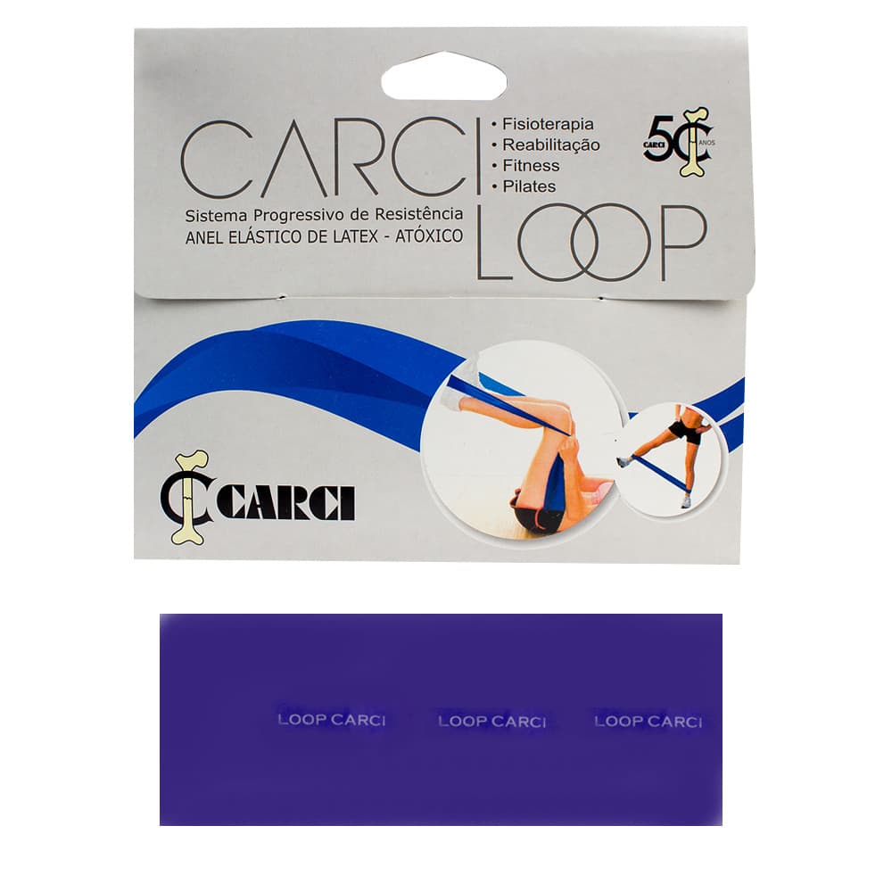 Faixa Elástica Mini Band Carci Loop Tam 30x10cm Carci (Forte(Roxo))