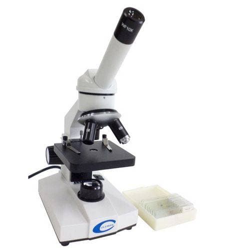 Microscópio Monocular - Aumento de 640x. Led. - Portal do Médico