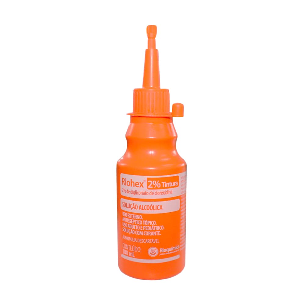 Clorexidina Alcoólica Riohex 2% Tintura Rioquímica (100ml)