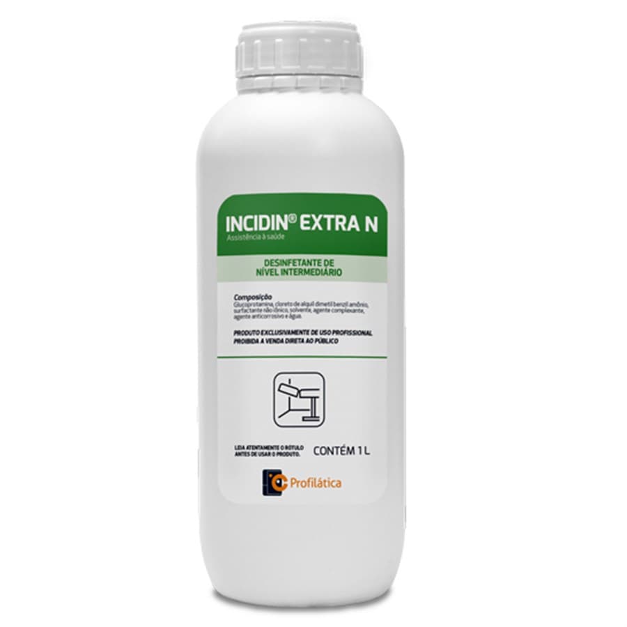 Incidin Extra 1 L - Desinfetante para Limpeza e Desinfecção Simultânea