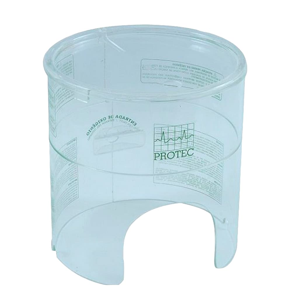 Capacete De Acrílico Para Oxigenoterapia Protec (20cmx21cm-Médio) - Portal do Médico