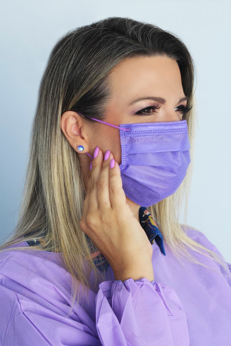 MASCARA TRIPLA LILAS DESTAK COM ELAST COLOR PCT C/50 UN - Portal do Médico