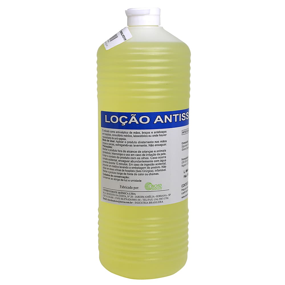 Loção Antisséptica Clorexedine 0,5% Álcool70 % 1000ml Cinord