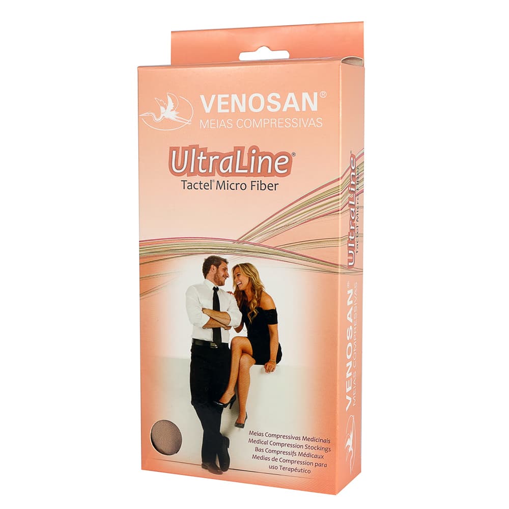 Meia Compressiva Ultraline Meia Calça Gestante 20-30 Pé Aber (G)