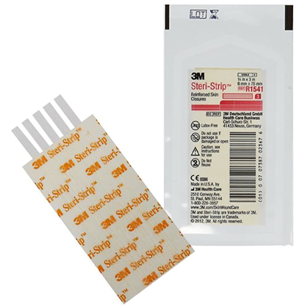 Sutura Cutânea Adesiva Steri-Strip 0,6x7,5cm 03 Unidades 3m - Portal do Médico