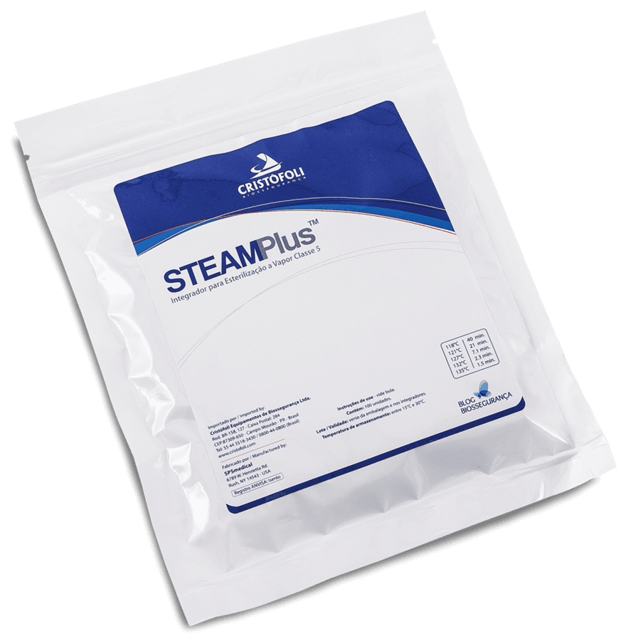 Indicador Químico SteamPlus Classe 5 (c/ 100 un) - Cristófoli - Portal do Médico