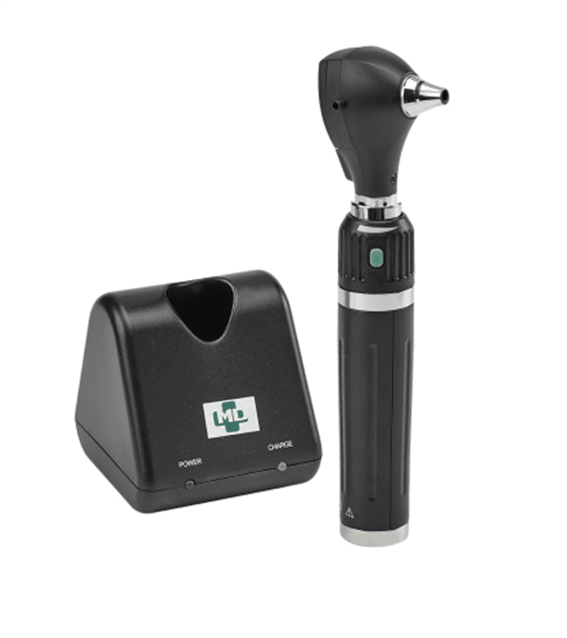 Otoscópio 3.5V Lâmpada Halógena Fibra Óptica com Cabo Recarregável USB - Portal do Médico