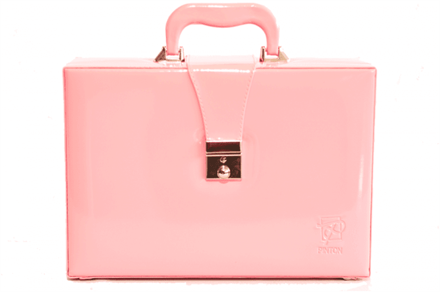 Maleta Médica Fecho Simples Sintético Verniz Rosa - Pinton - Portal do Médico