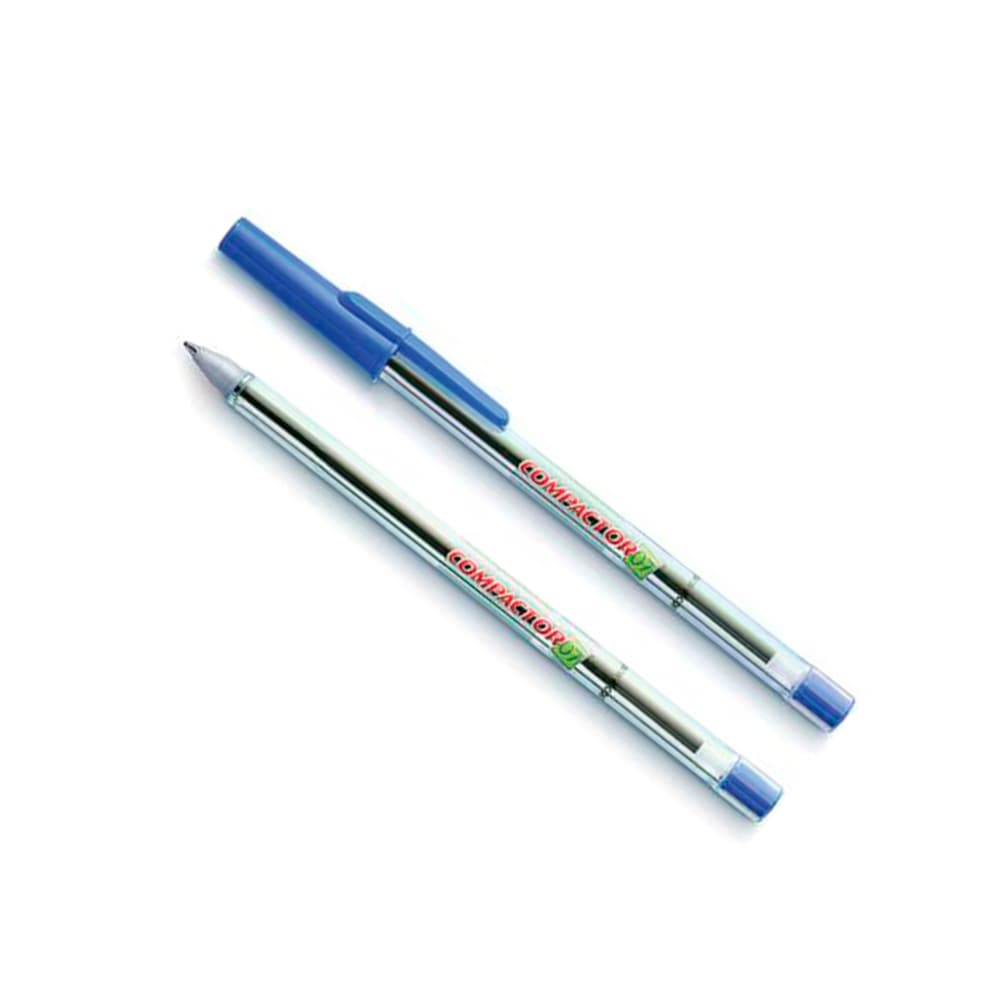 Caneta Esferografica Ponta Fina 0,7mm Azul Compactor - Portal do Médico