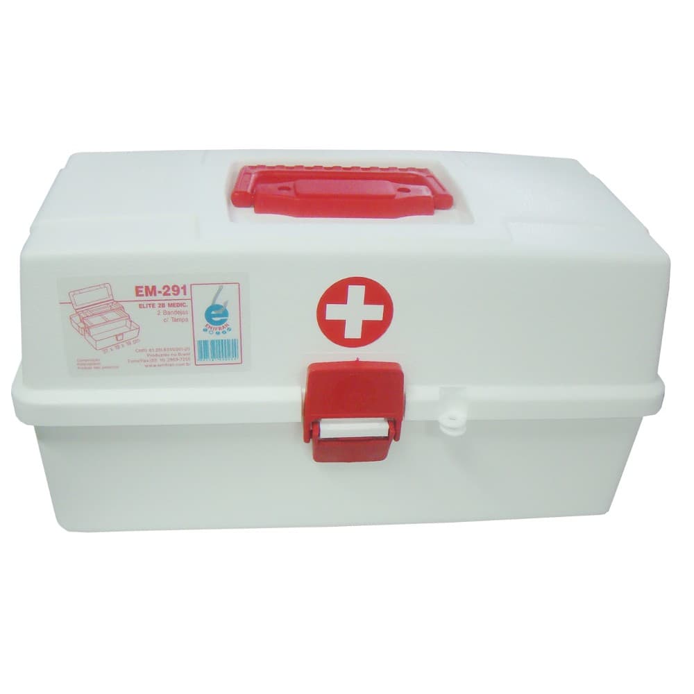 Maleta P/Medicamentos M Em291 2 Bandeja 37x19x19cm Emifran - Portal do Médico