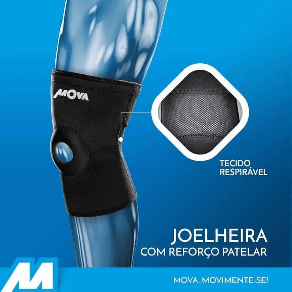 Joelheira com Reforço Patelar Mova Tamanho P - Portal do Médico