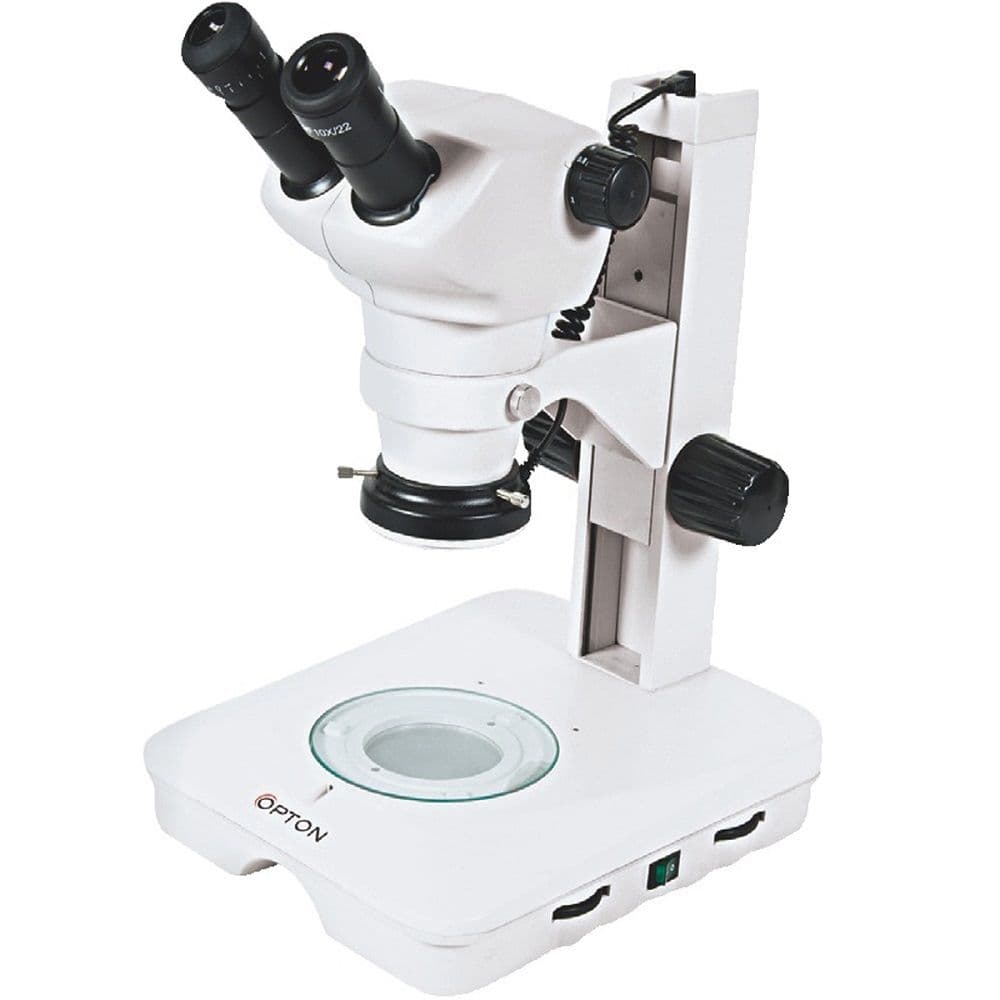 Microscópio Estereoscópico Binocular, Z 0,8X5X, 8X50X ilum Trans Refl LED 2W. - Portal do Médico
