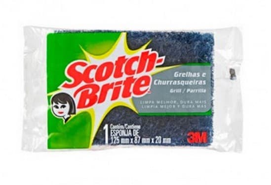Esponja Fibra Abrasiva Sintética Com 1 Unidade Scotch-Brite