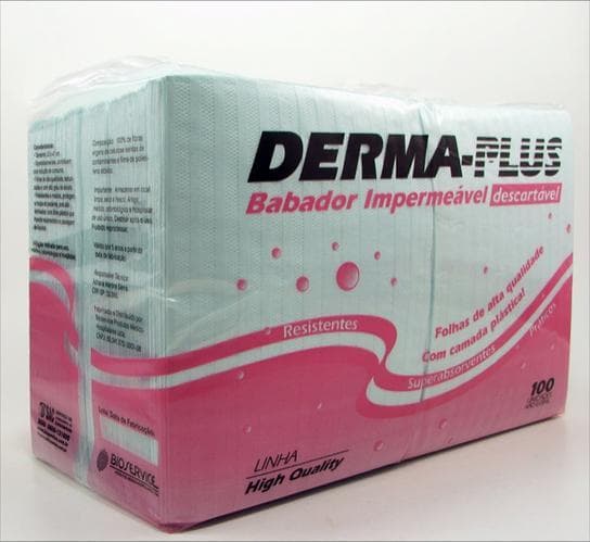 Babador Imp. Descartável 33x47 100un Derma Plus (Azul) - Portal do Médico