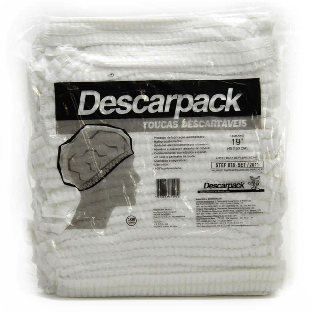 Touca Descartavel Descarpack Kit com 100 - Portal do Médico