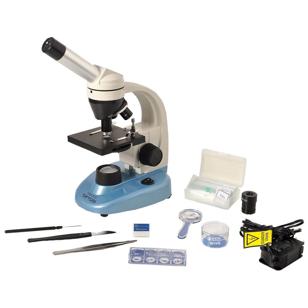 Microscópio Biológico Monocular Ampliação 40x 640x Ilum. LED - Portal do Médico