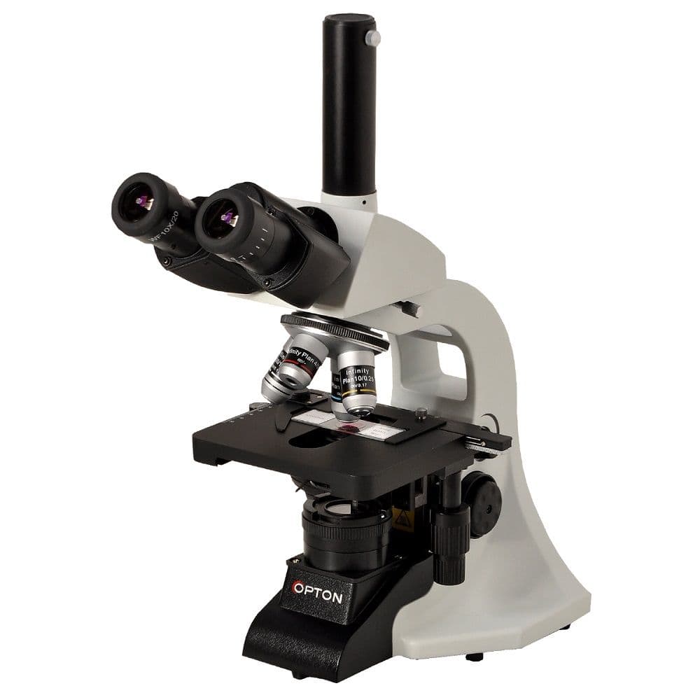 Microscópio Biológico Trinocular 40X a 1000X, Objt Planacro. Inf Ilum LED 3W - Portal do Médico