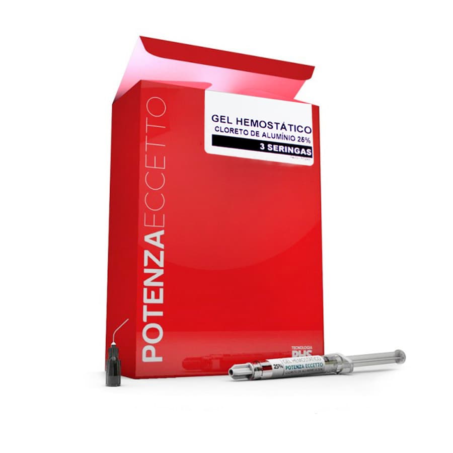 Gel Hemostatico Cloreto De Alumínio 25% C/3 Potenza Eccetto - Portal do Médico