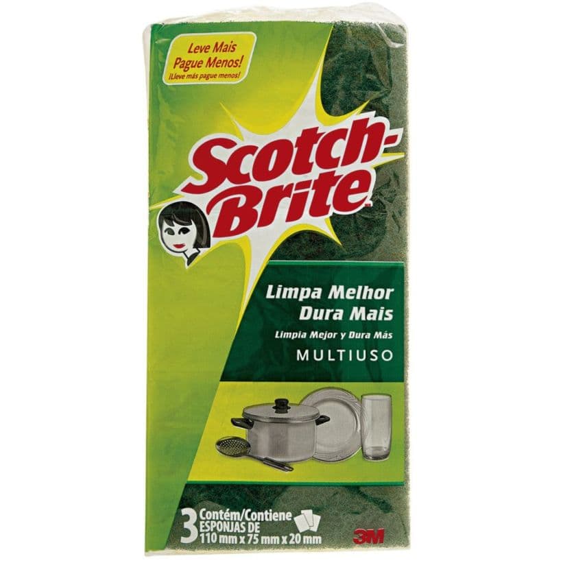 Esponja Multiuso C/3 Scotch-Brite