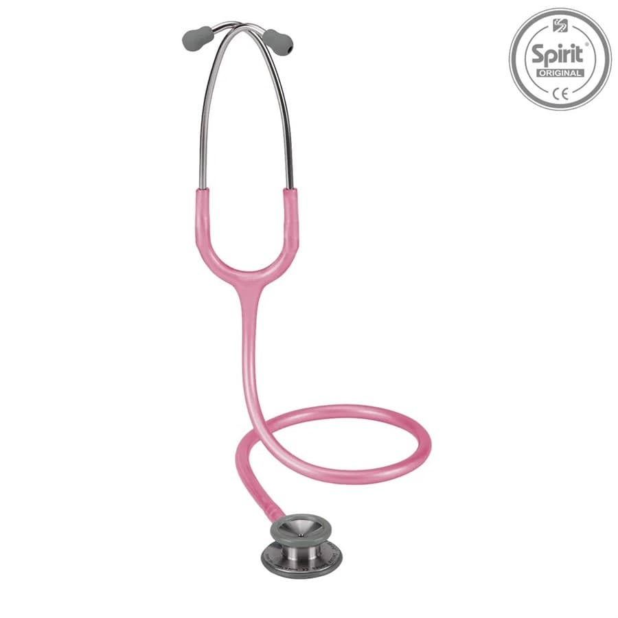 Estetoscópio Profissional Adulto Rosa Perolizado - Spirit