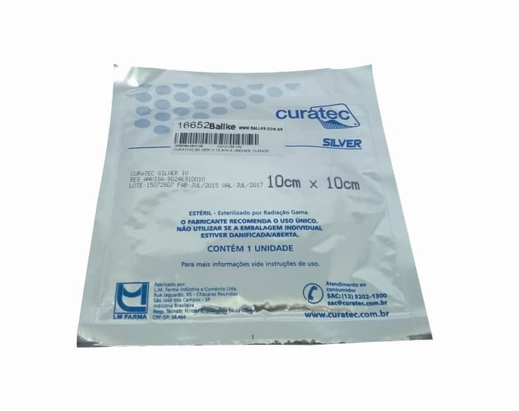 Curativo Silver Iv 10 X10 A Unidade Curatec
