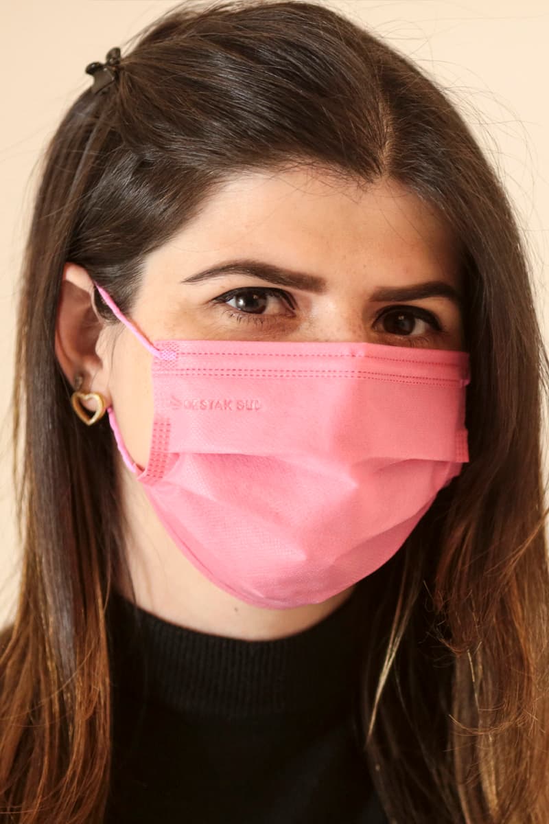Máscara Descartável Tripla Proteção Anvisa Rosa Chiclete Destak com 50 Unidades - Portal do Médico