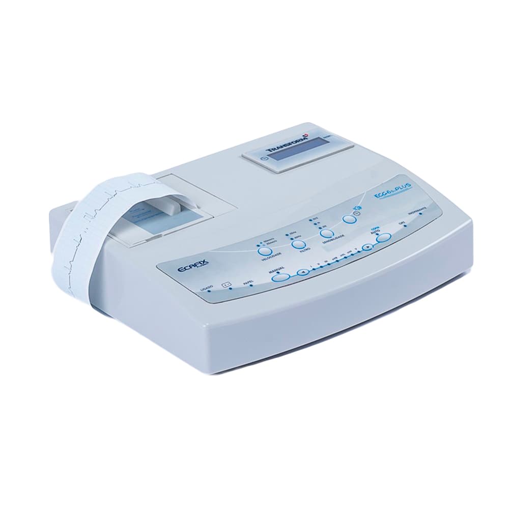 Eletrocardiógrafo Ecg 6 Plus Ecafix