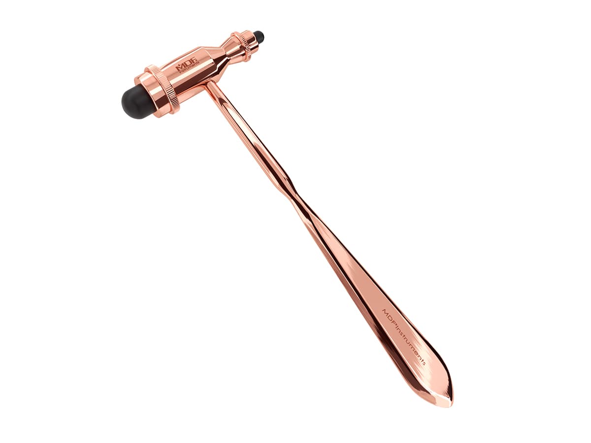 Martelo de Reflexos HDP Handle Rose Gold - MDF 555P - Portal do Médico