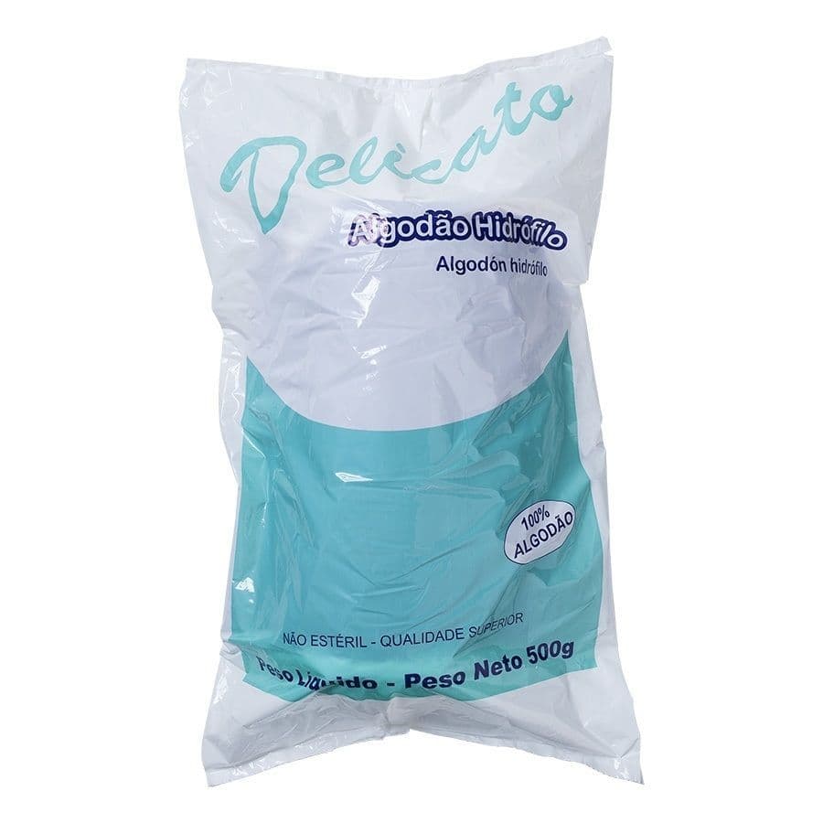 Algodão Hidrófilo Em Rolo Não Estéril Delicato Cremer (500g)