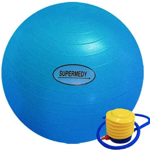 Bola de ginástica 65cm com bomba para inflar - Supermedy