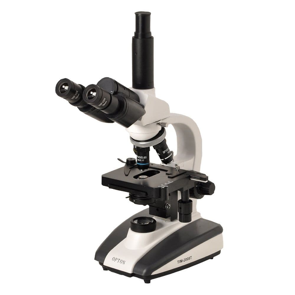 Microscópio Biológico Trinocular 40X, 64X, 100X, 400X, 640X, 1000X e 1600X - Portal do Médico