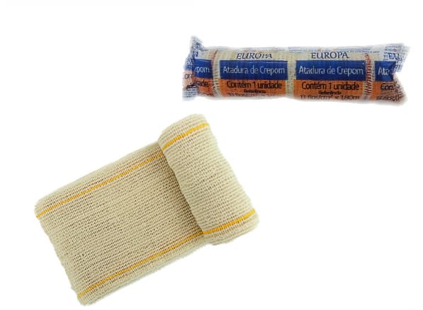 Atadura Crepe 13f Com 12 Unidades Europa (06cmx1,8m)