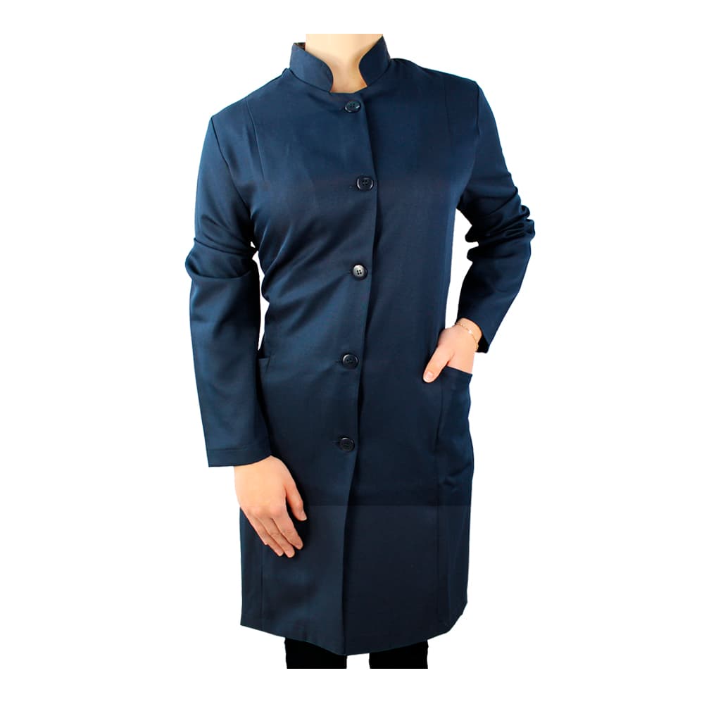 Jaleco Feminino Viena Azul-Marinho Biostilo (G) - Portal do Médico