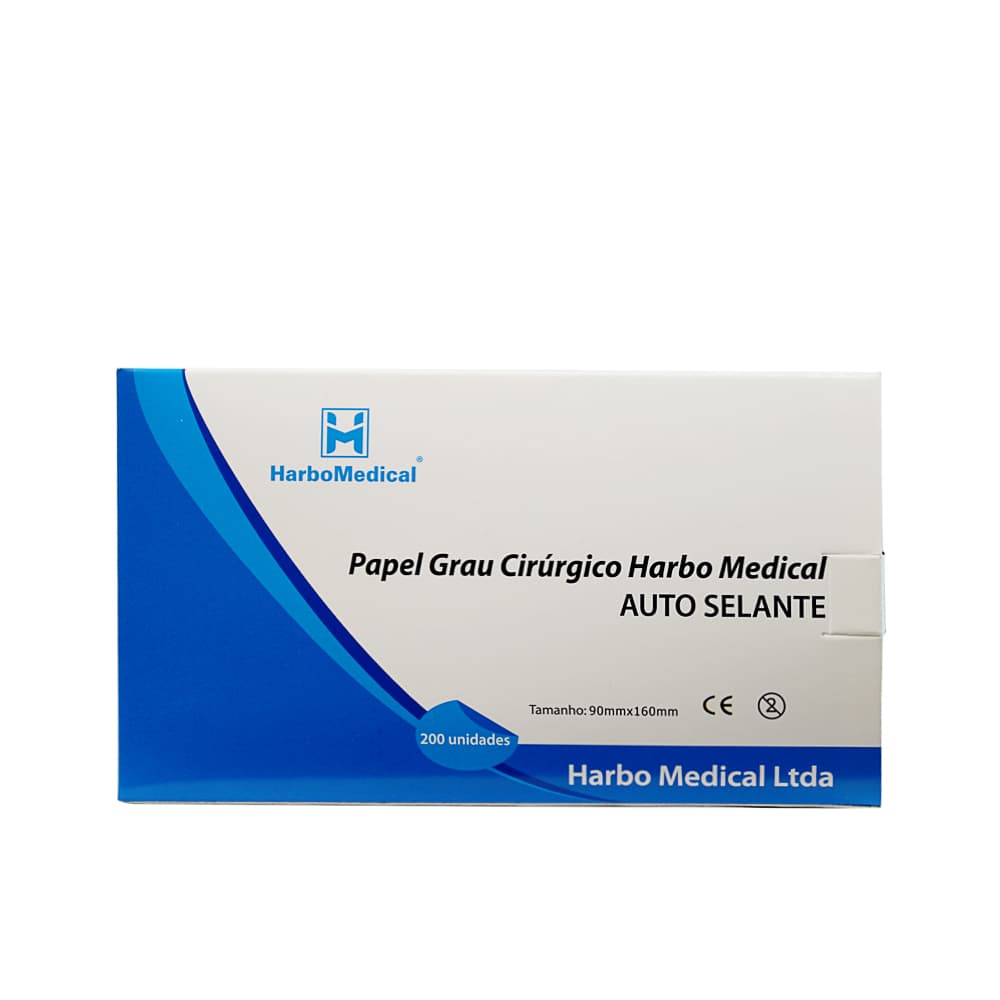 Papel Grau Cirurgico Auto Selante Com 200 Unidades Harbo (9cmx16cm) - Portal do Médico