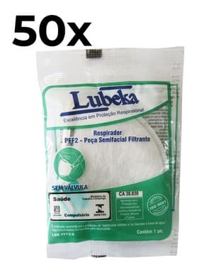 Kit 50 Máscaras Brancacirúrgicas S/ Válvula N95 Pff2 Inmetro - Portal do Médico