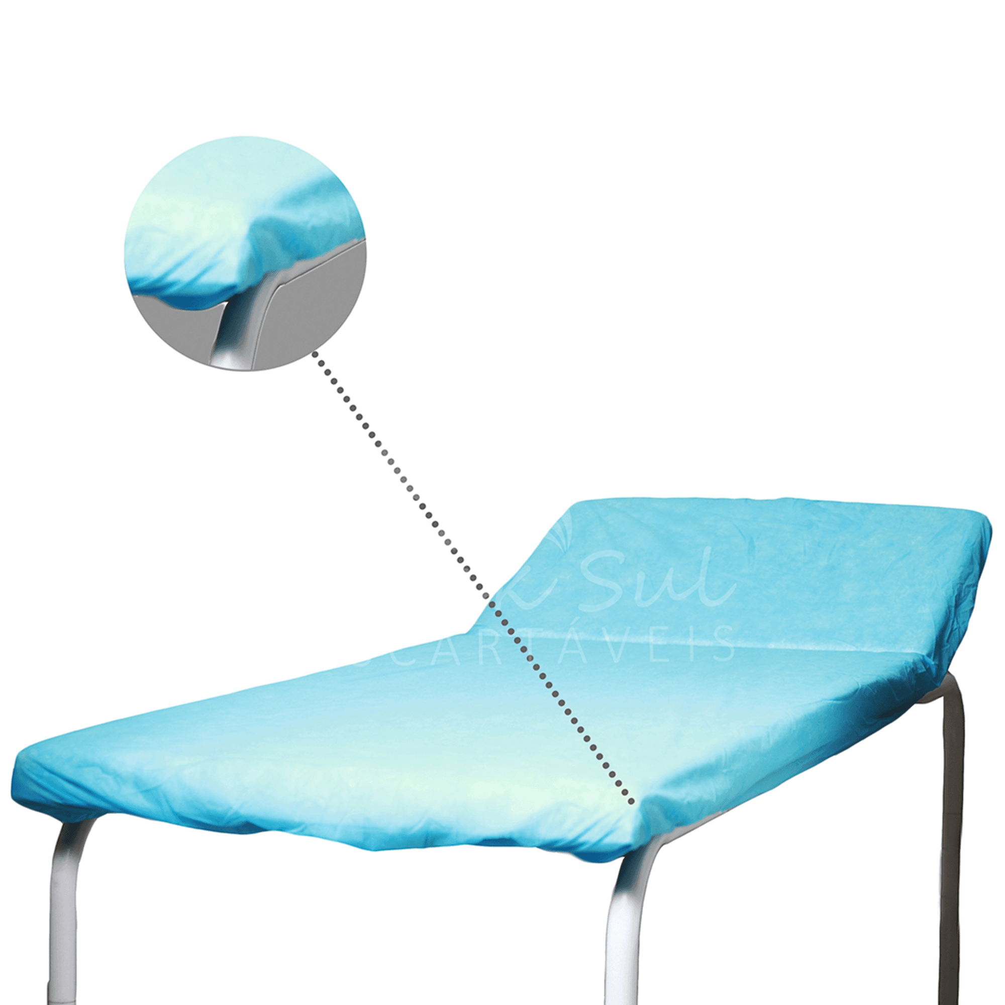 LENC AZUL 210X90 C/ ELAST 40G C/5 DESTAK SUL - Portal do Médico