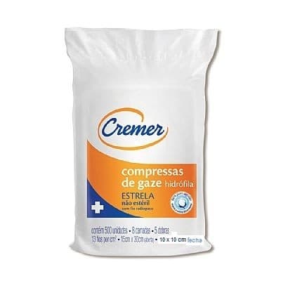 Compressa Gaze 13f C/500 Un Estrela Cremer (10x10cm)