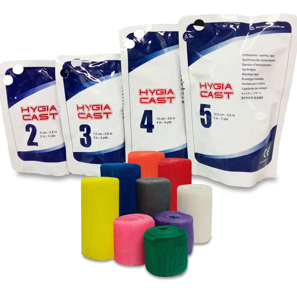 Atadura Gessada Ortopédica Gesso Sintética Hygia Cast (7cm5x3.6m(Cinza))
