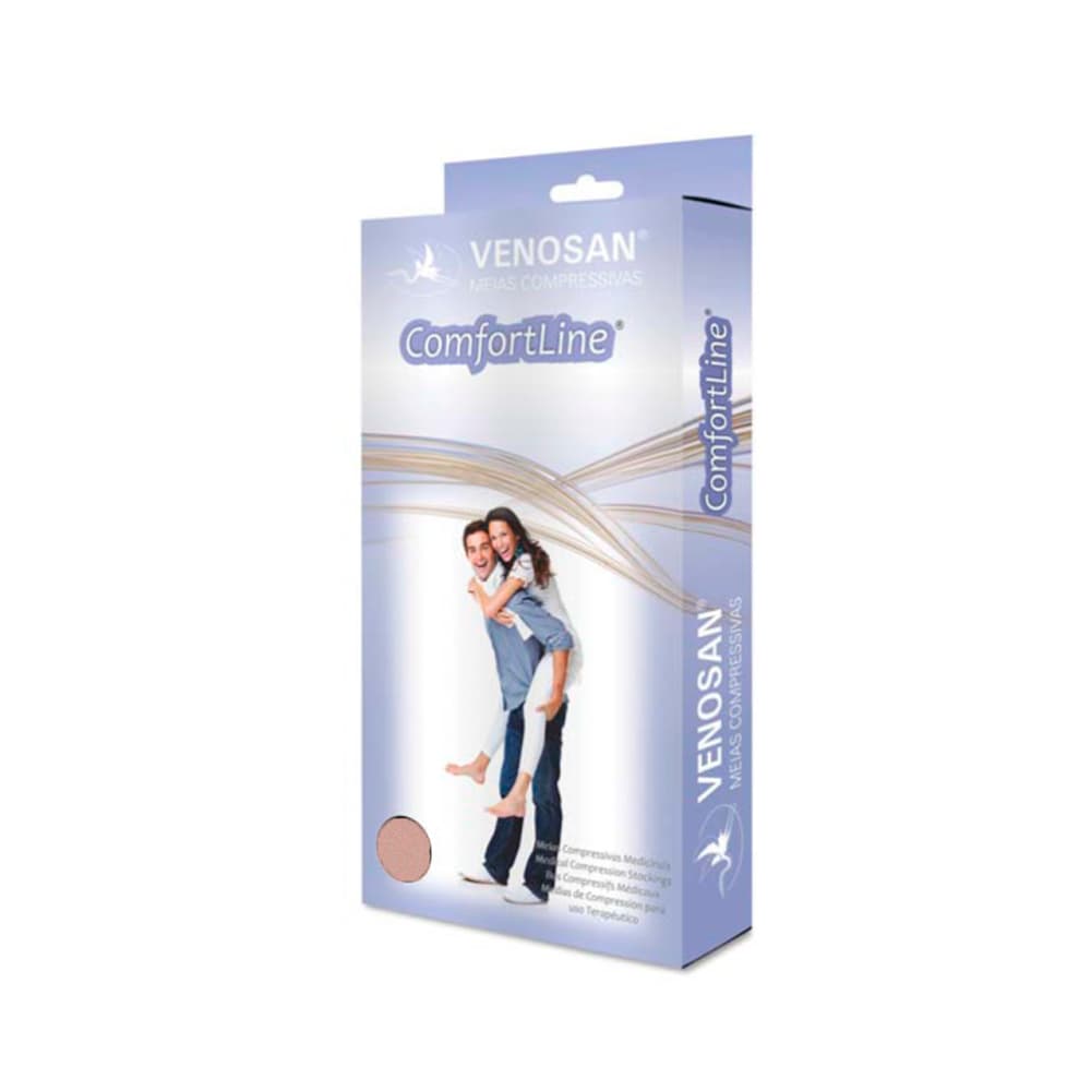 Meia Comfortline 20-30 Ad Pé Aberto Curta Bege Venosan (P) - Portal do Médico