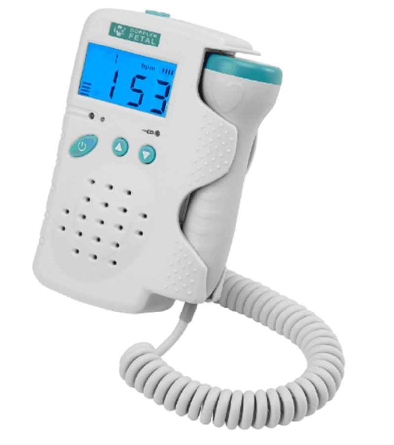 Detector Fetal Portátil Digital com Bateria Recarregável FD200D - MD