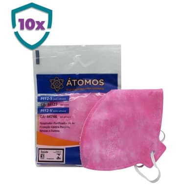 Kit 10 Máscara Pff2 N95 Sem Válvula Cor Rosa Com Inmetro Ca44527 - Portal do Médico
