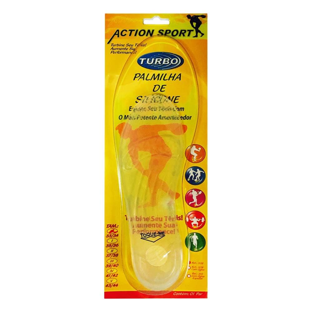 Palmilha Plana Silicone O Par Action Sport (43/44) - Portal do Médico