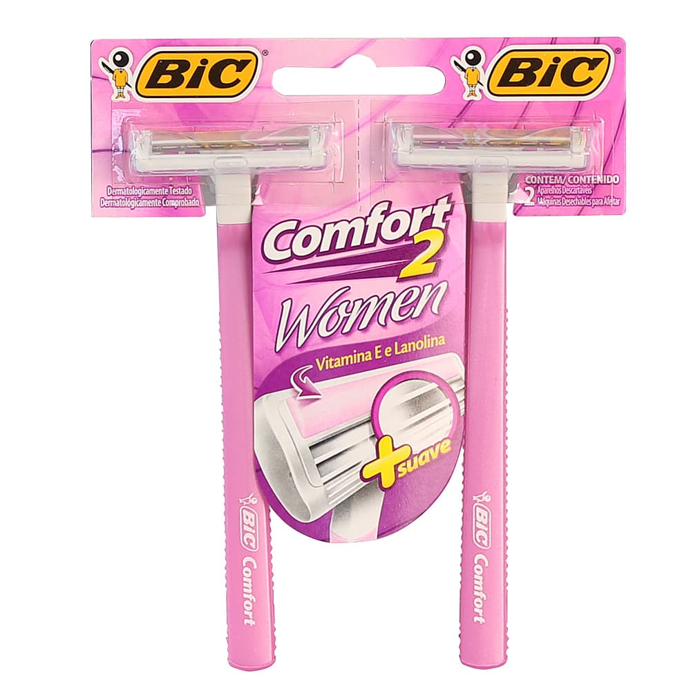 Aparelho De Barbear Feminino Comfort C/02 Bic
