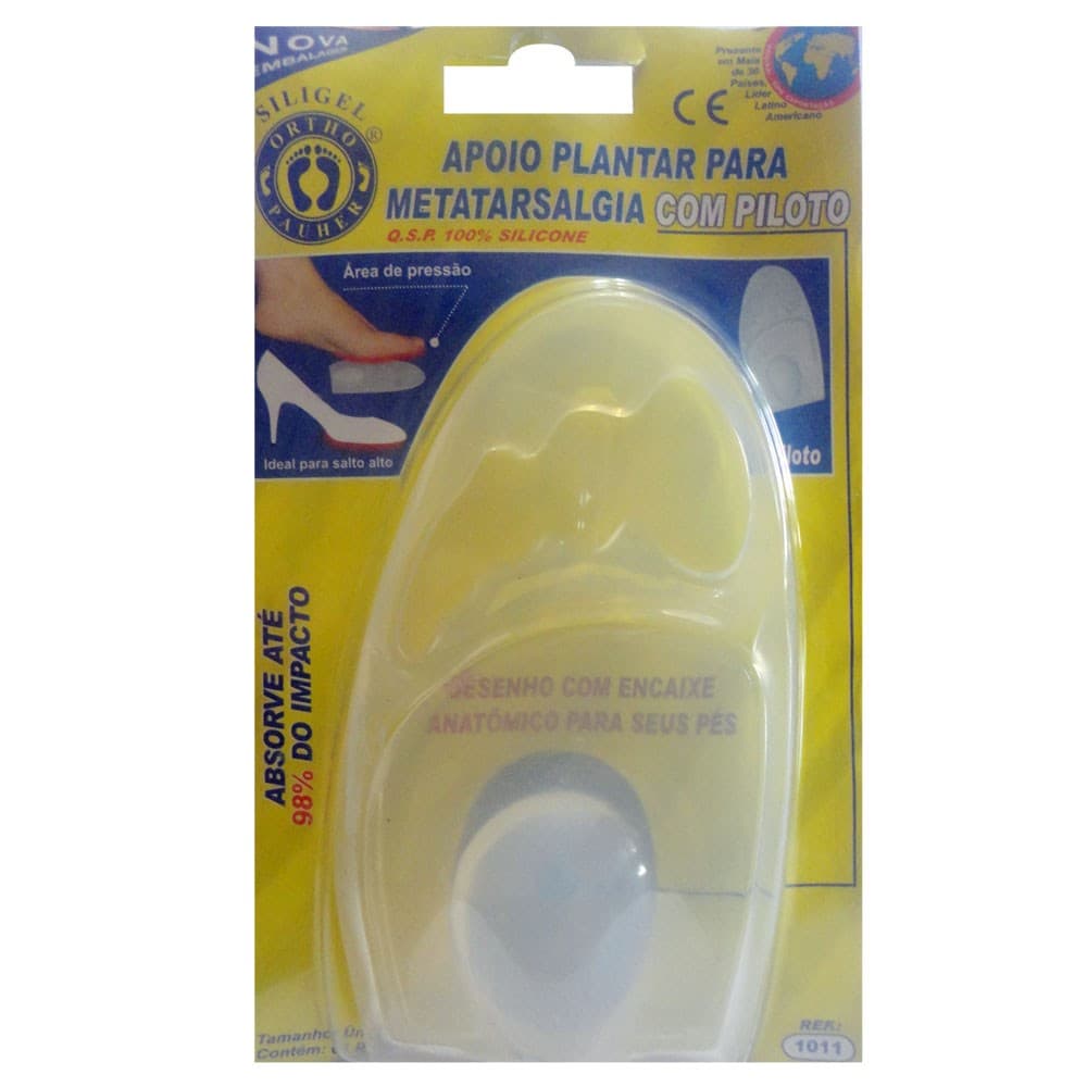 Apoio Plantar P/ Metatarsalgia C/ Piloto Tam Un Ortho Pauher