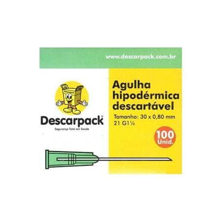 Agulha descartável Todos os Tamanhos - Descarpack - 001190