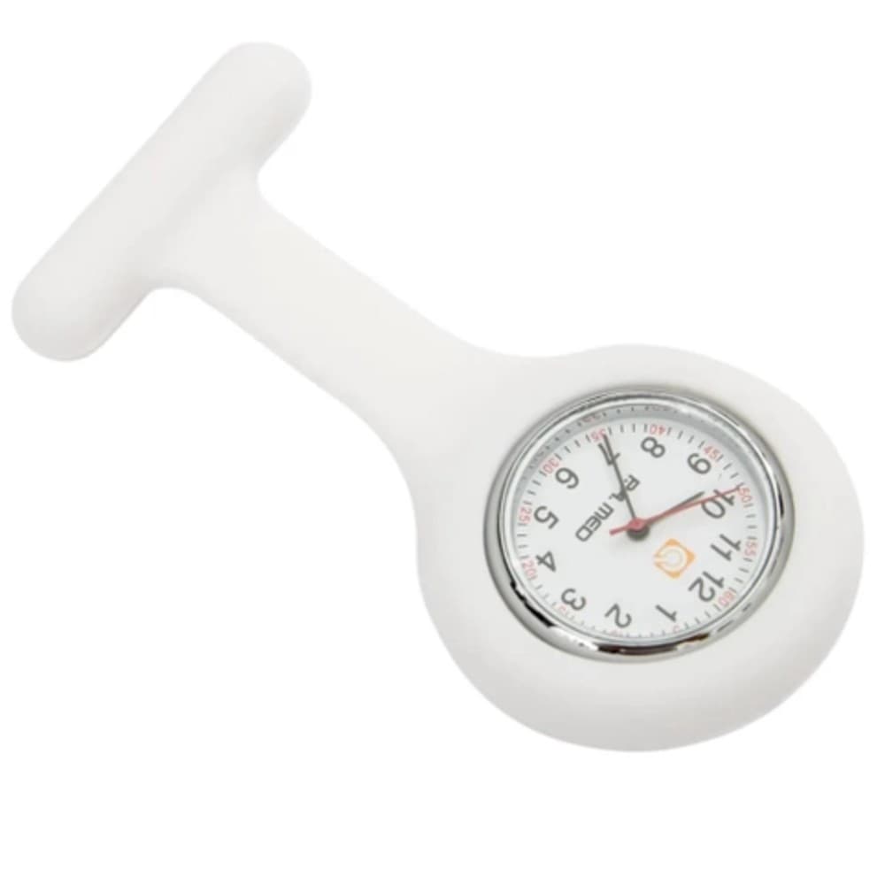 Relogio de Lapela Silicone Broche de bolso Enfermagem Medico Jaleco Profissional Saúde Medicina