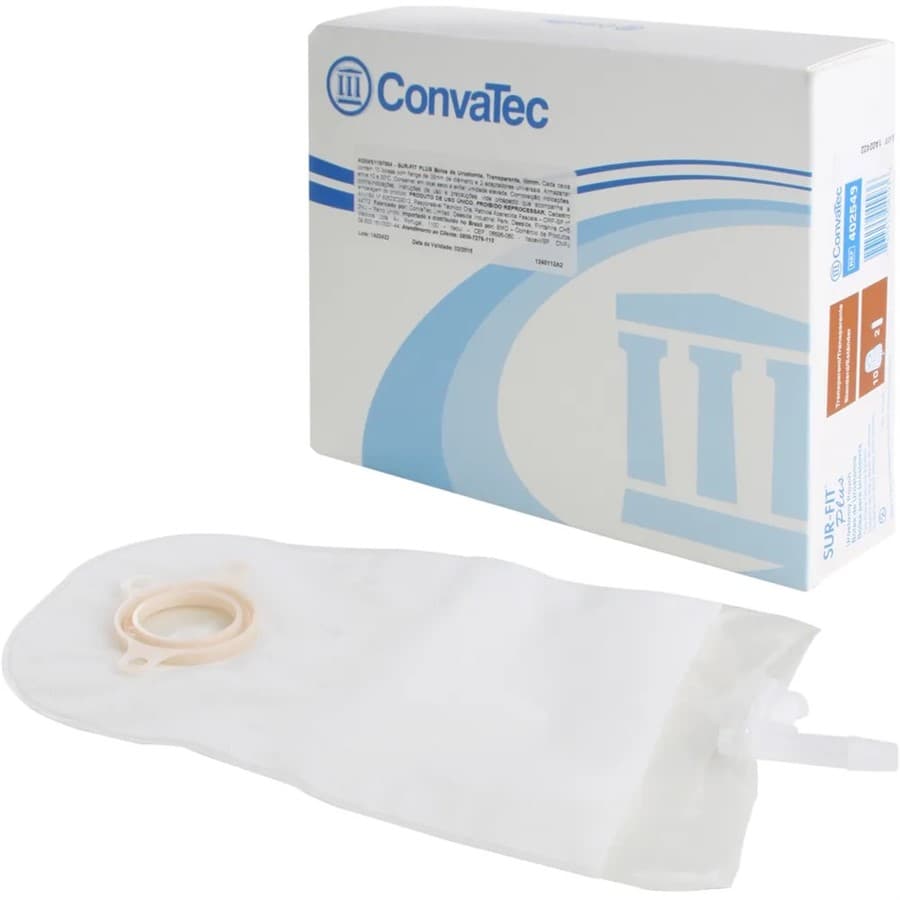 Bolsa de Urostomia Drenável SUR-FIT Plus 45mm Transparente (c/ 10un) |