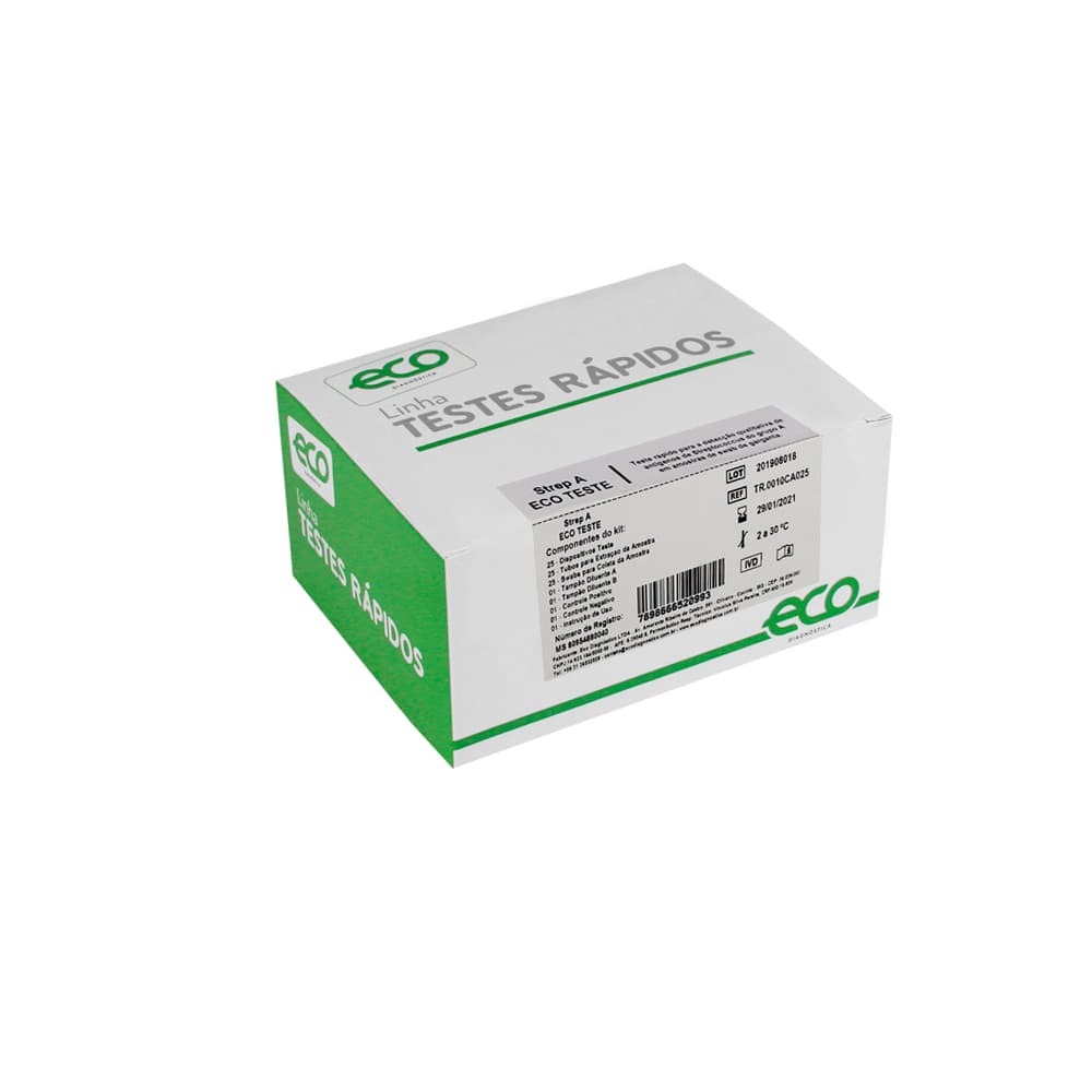 Kit Para Strep A C/25 Testes Eco Diagnóstica - Portal do Médico