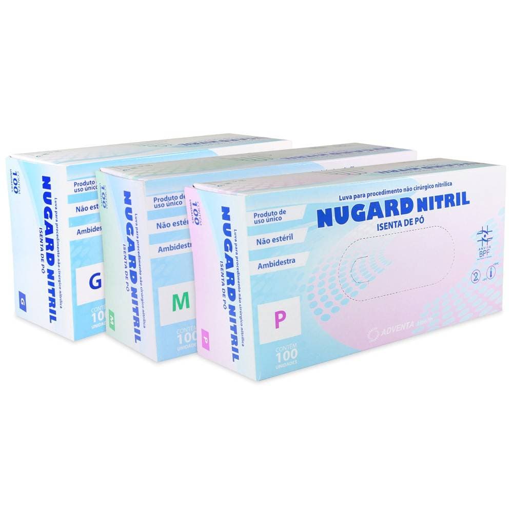 Luva de Procedimento Nitrílica Sem Pó - Nugard - 001282 - Portal do Médico